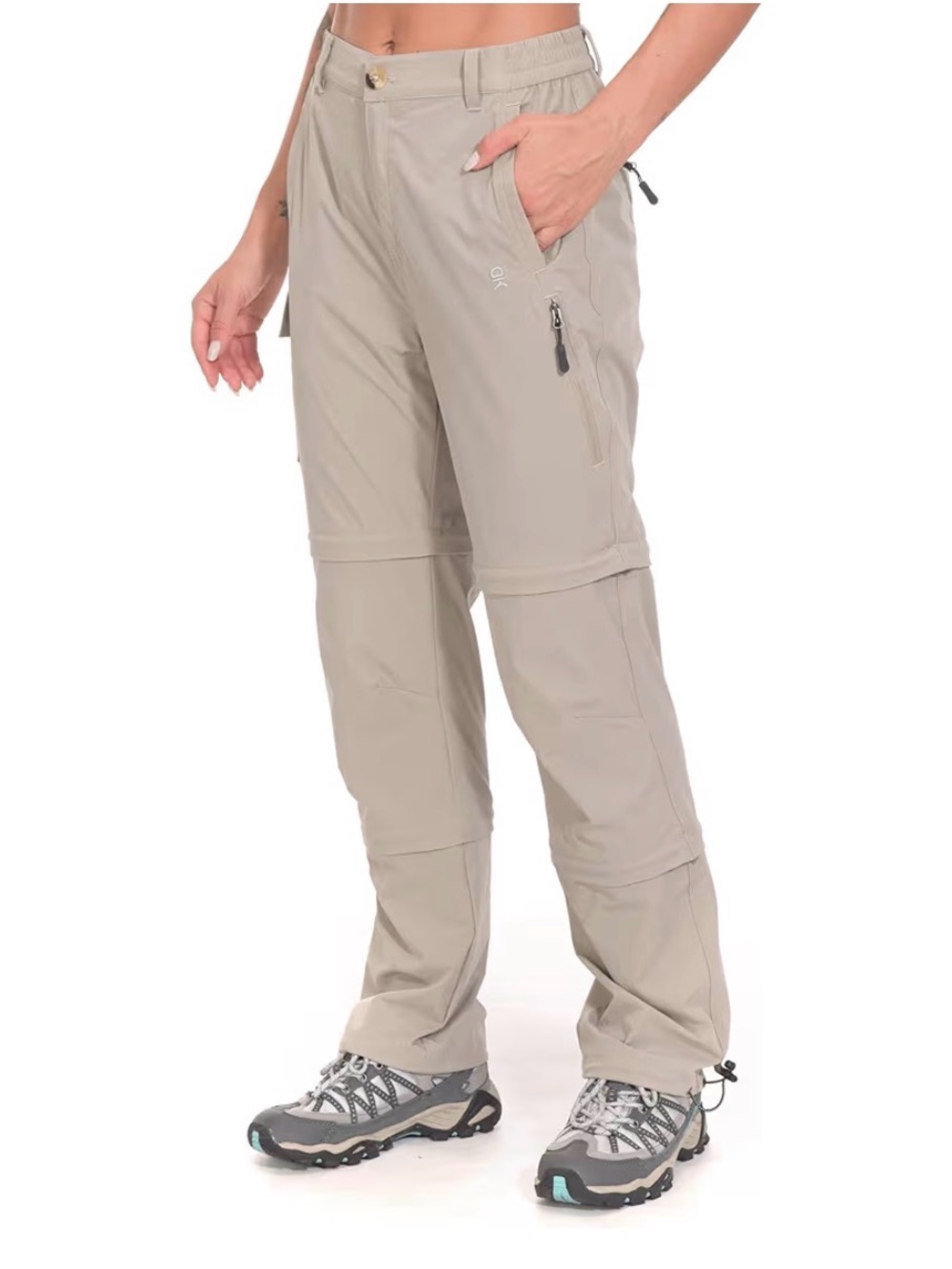 Convertible Tan Outdoor Zip-Off Pants
